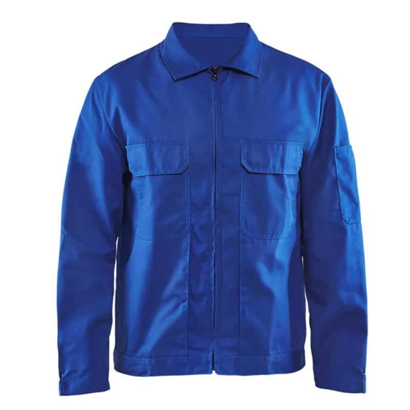 veste bleu de travail customisée